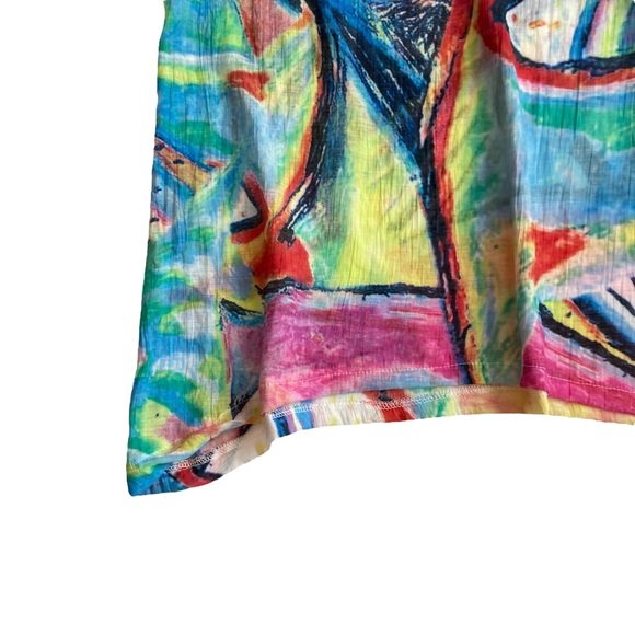 Mirror Image Women’s Top Style 93771 Sleeveless multi-colored Tunic - Sz L - Picture 7 of 7